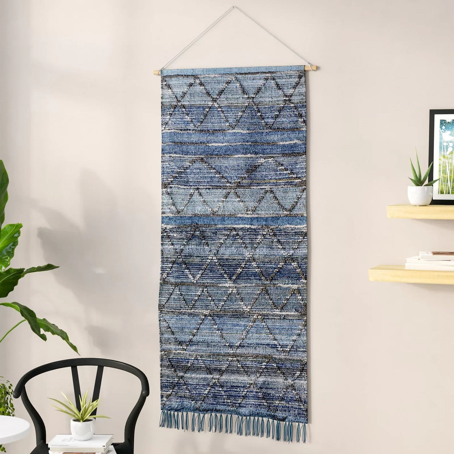 Blended Fabric Wall Hanging with Hanging Accessories Included